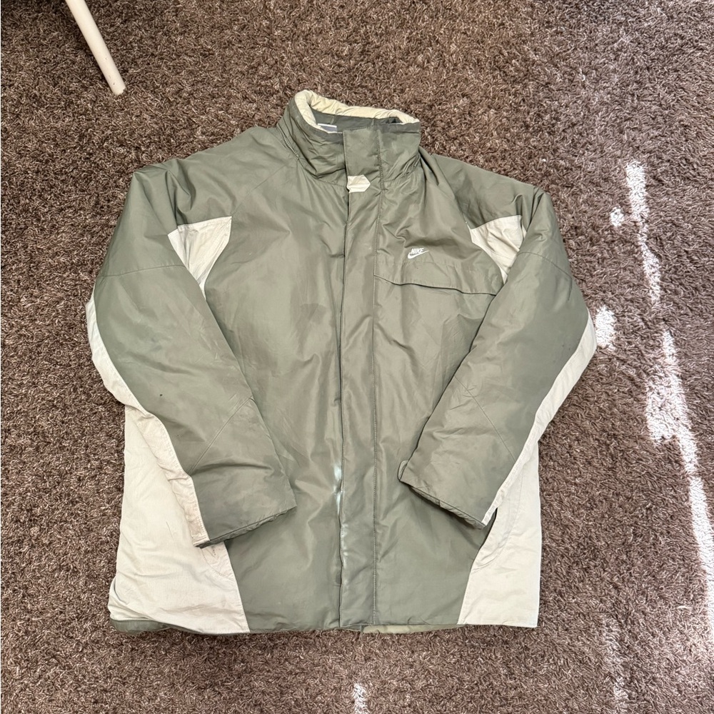 Men's Green and Cream Jacket
